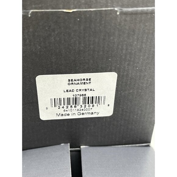 Waterford Seahorse Crystal Ornament Made In Germany 107966 - Picture 11 of 13